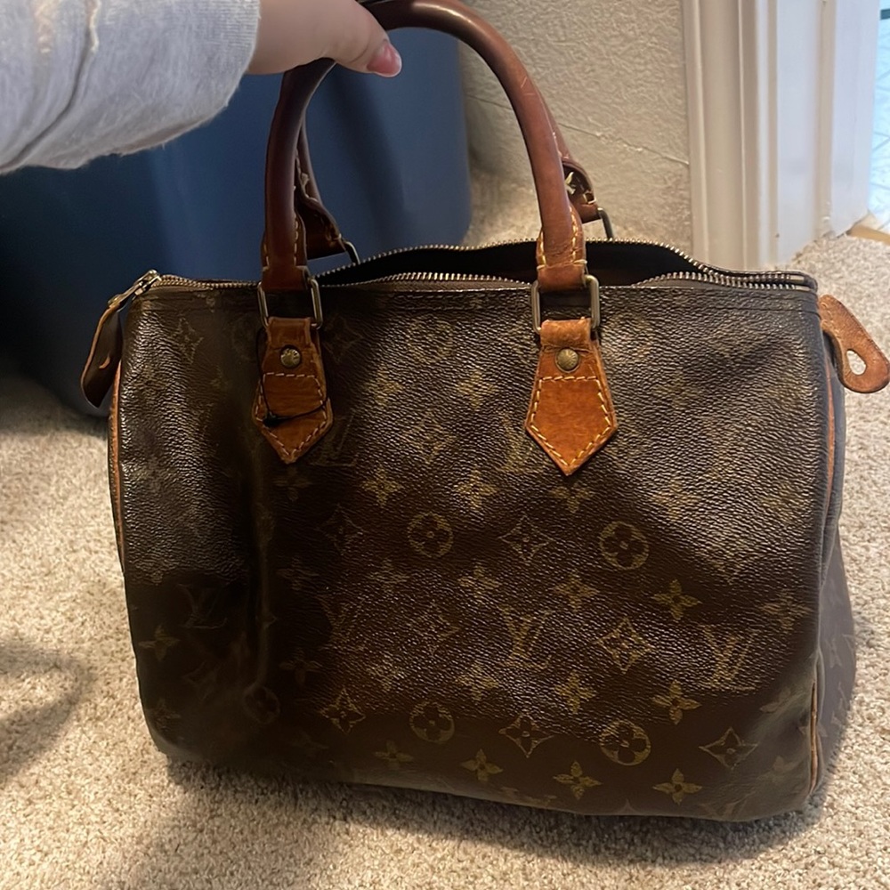 Louis Vuitton Speedy30 MonoCanvasBagPurse Authentic